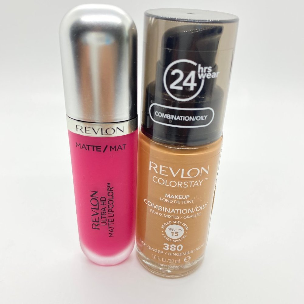 Revlon Lip Color and Colorstay Foundation Bundle